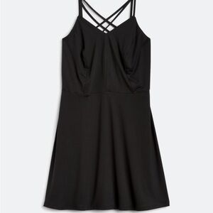 Elegant Black Strappy Dress